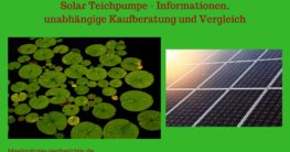 solar teichpumpe test