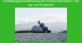 outdoor sitzsack test bild