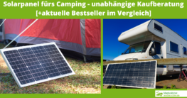 Solarpanel Camping Test
