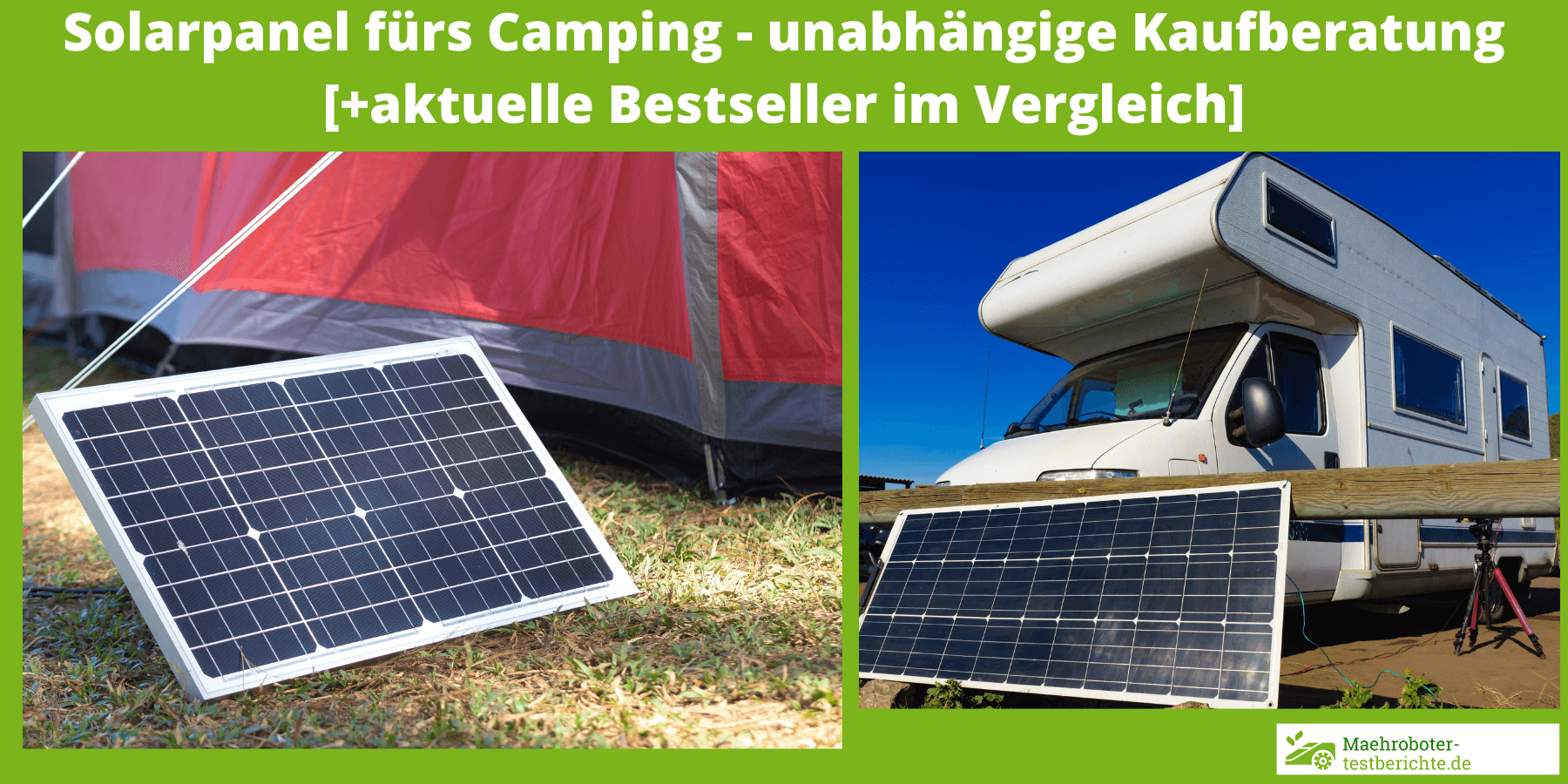 Solarpanel Camping Test
