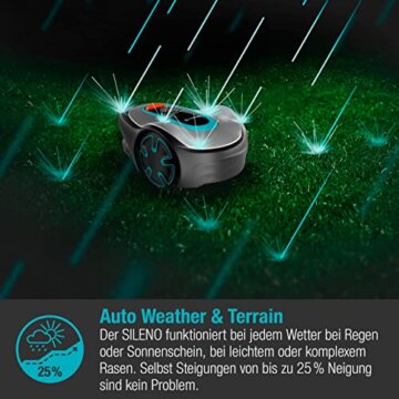 Gardena Mähroboter SILENO minimo Regen