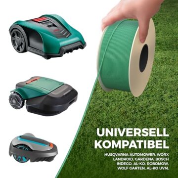 Mähroboter Begrenzungskabel Set – Kabel + Erdnägel + Kabelverbinder + Anschlussklemmen – Komplettset für alle Marken Test