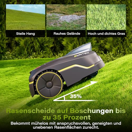 SUNTEK Mähroboter Test Steigungen