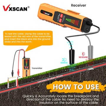 VXSCAN Underground Kabelsuchgerät für Mähroboter Test