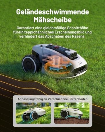 MAMMOTION YUKA 2000 Mähroboter ohne Begrenzungskabel NavigationTest