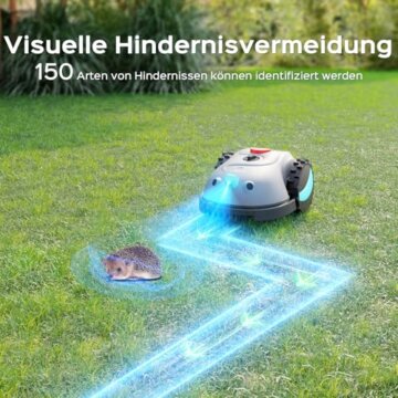 YARDCARE V100 Mähroboter ohne Begrenzungskabel Lasernavigation