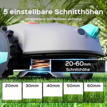 YARDCARE V100 Mähroboter ohne Begrenzungskabel Test