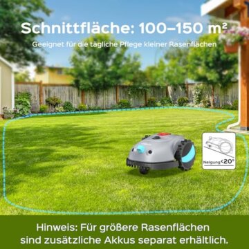 YARDCARE V100 Mähroboter ohne Begrenzungskabel Test