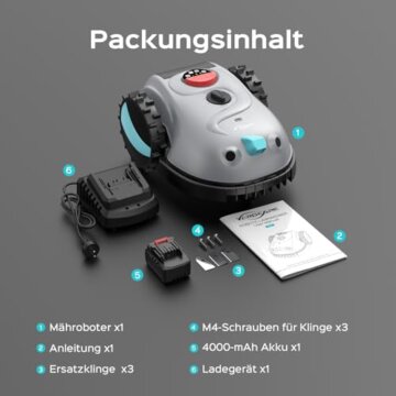 YARDCARE V100 Mähroboter ohne Begrenzungskabel Test