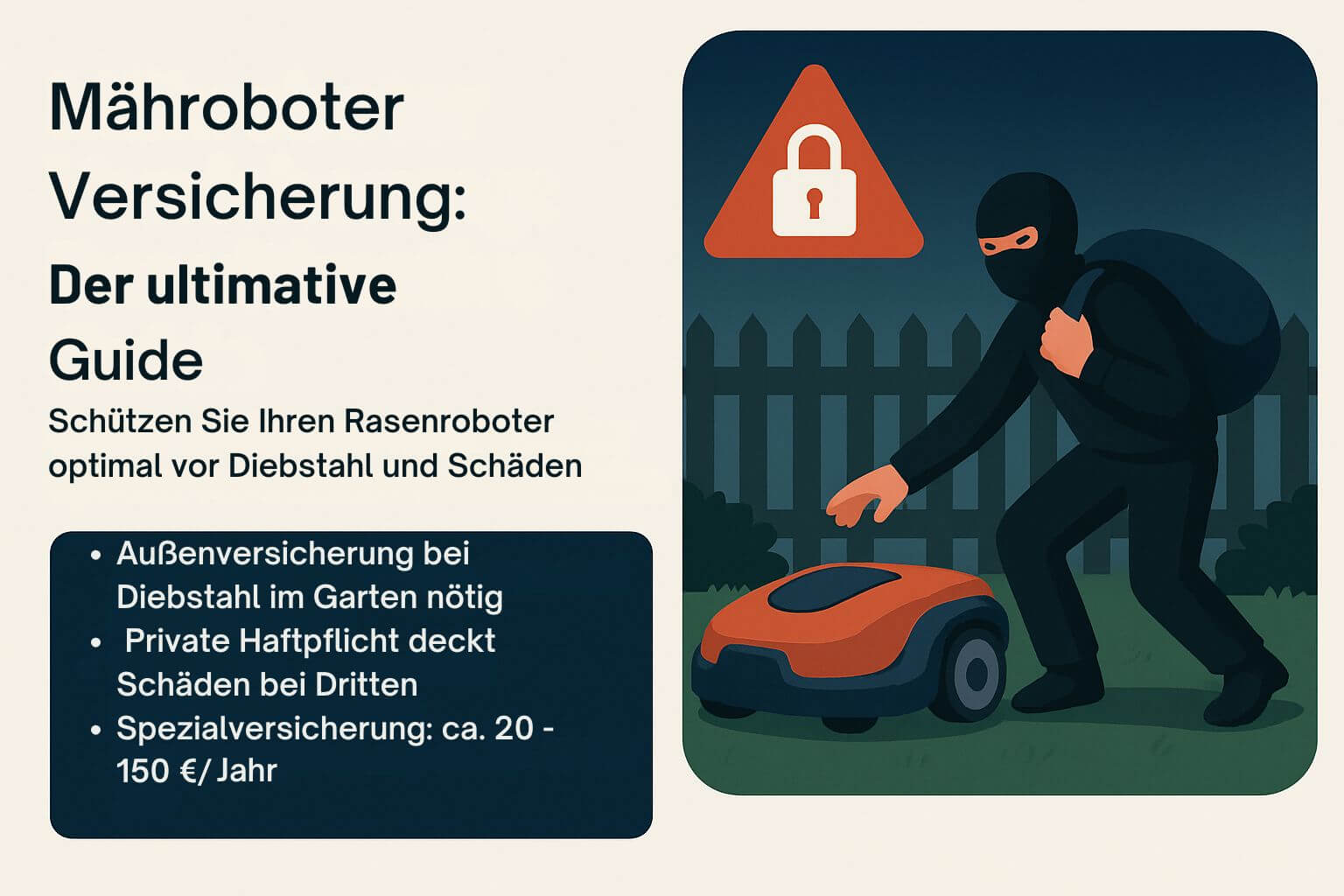 Mähroboter Versicherung