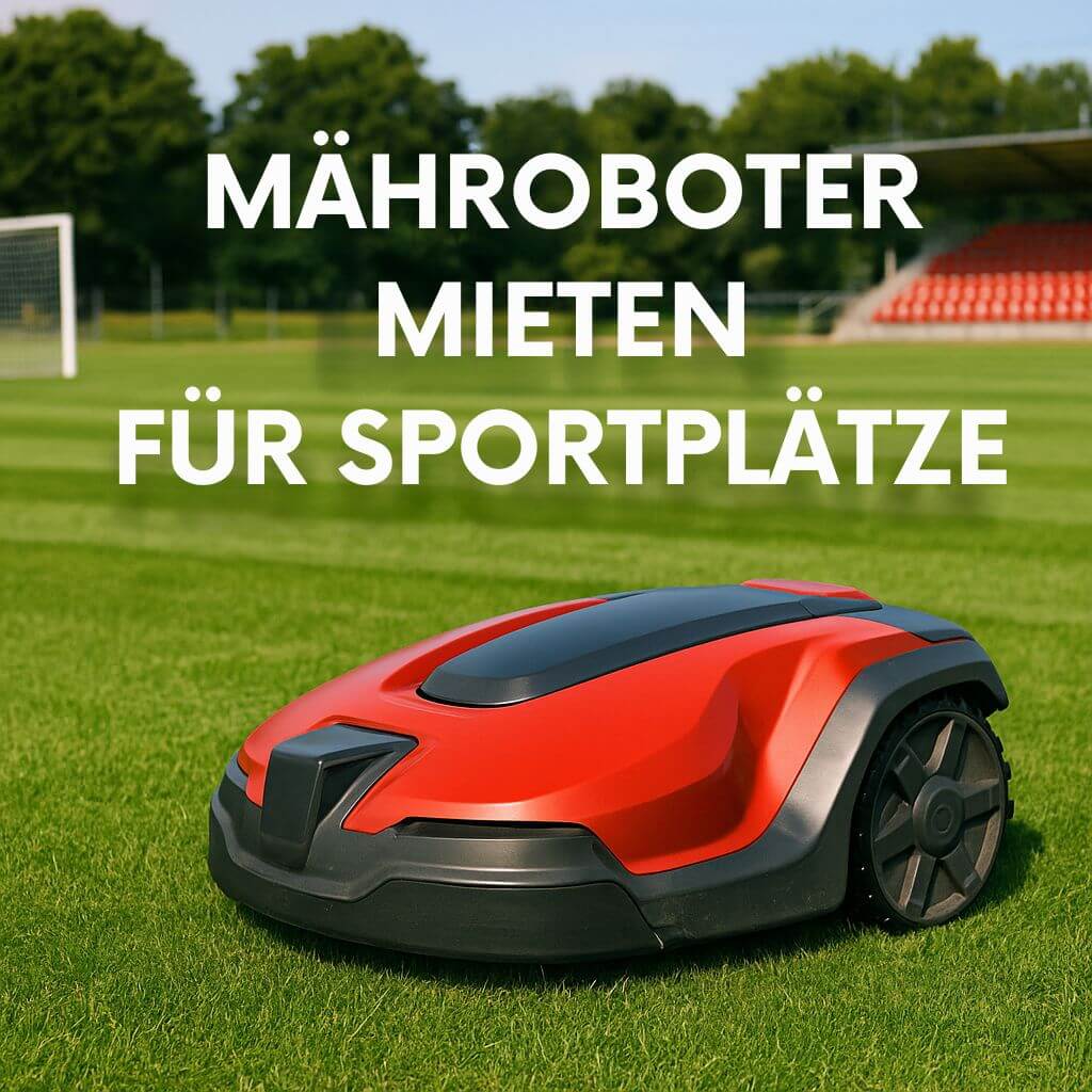 Rasenroboter mieten Sportplatz