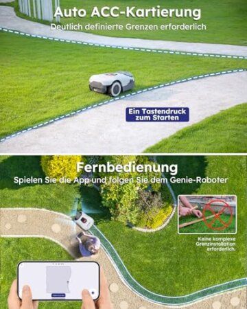 ANTHBOT Genie Mähroboter ohne Begrenzungskabel 3600 m² Testbericht