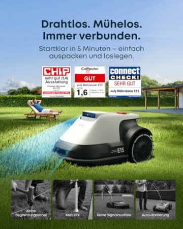 eufy E15 Mähroboter ohne Begrenzungskabel Testbericht